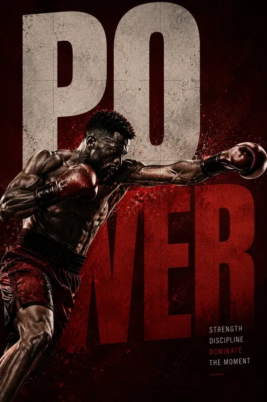 Dynamic Sports Typography Posters