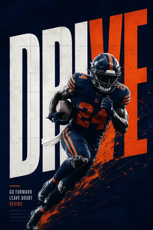 Dynamic Sports Typography Posters