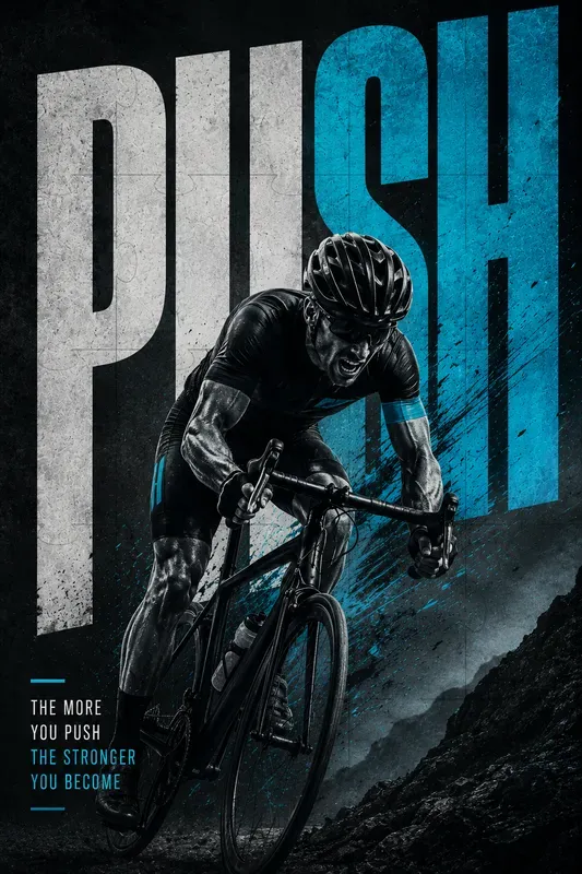 Dynamic Sports Typography Posters