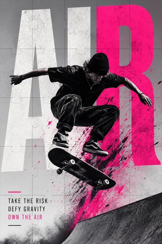 Dynamic Sports Typography Posters