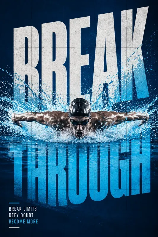Dynamic Sports Typography Posters