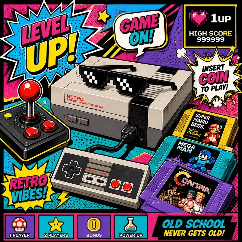 Retro Pop Art Objects Collection Packs