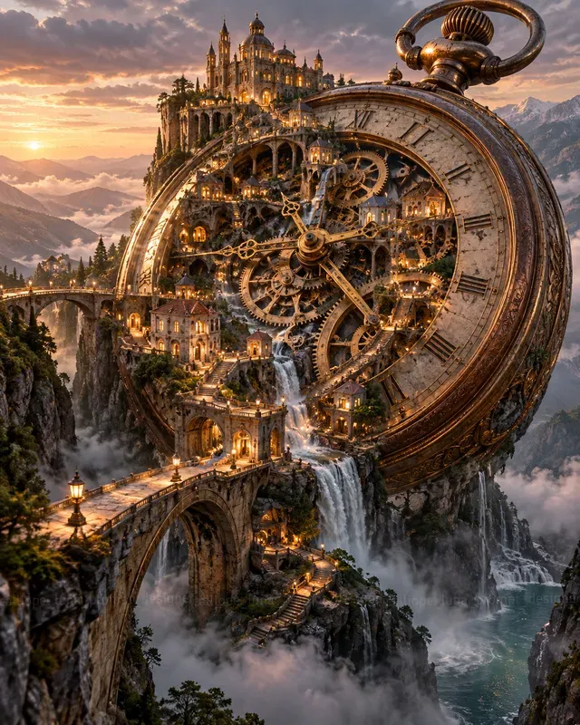 Hyperrealistic Impossible Scale Scenes