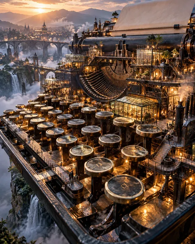 Hyperrealistic Impossible Scale Scenes