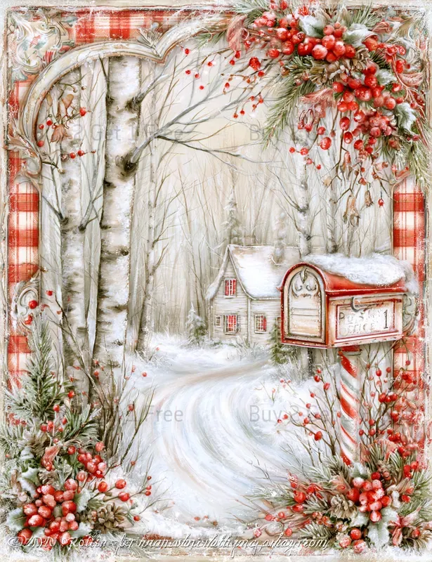 Frosted Woodland Christmas Junk Journals