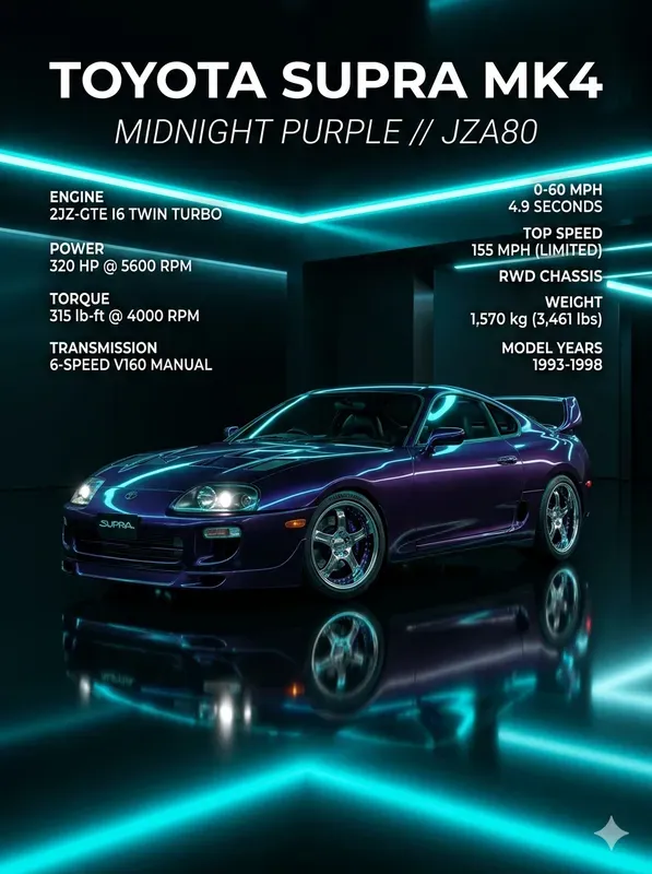 Premium Studio Car Spec Posters