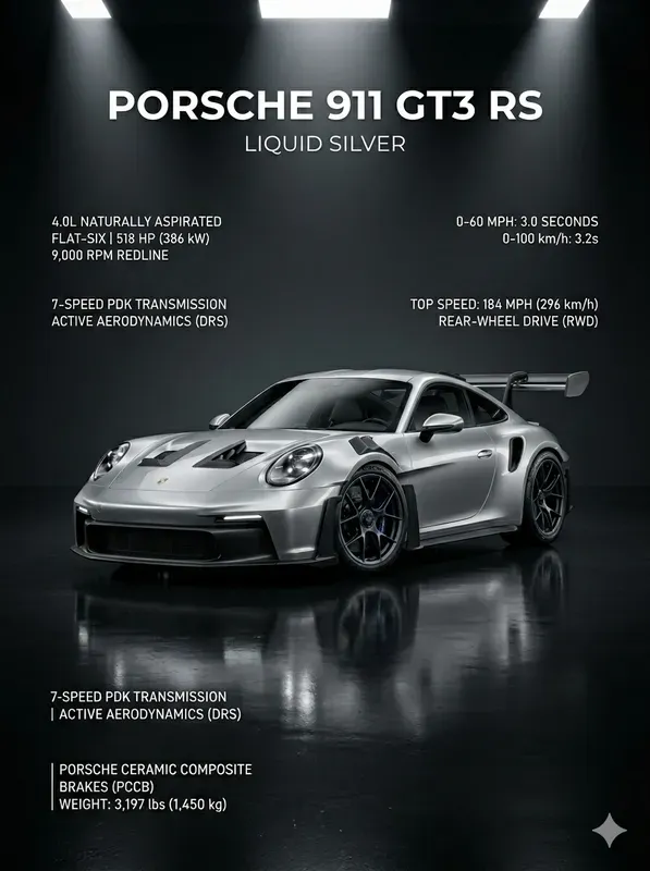 Premium Studio Car Spec Posters