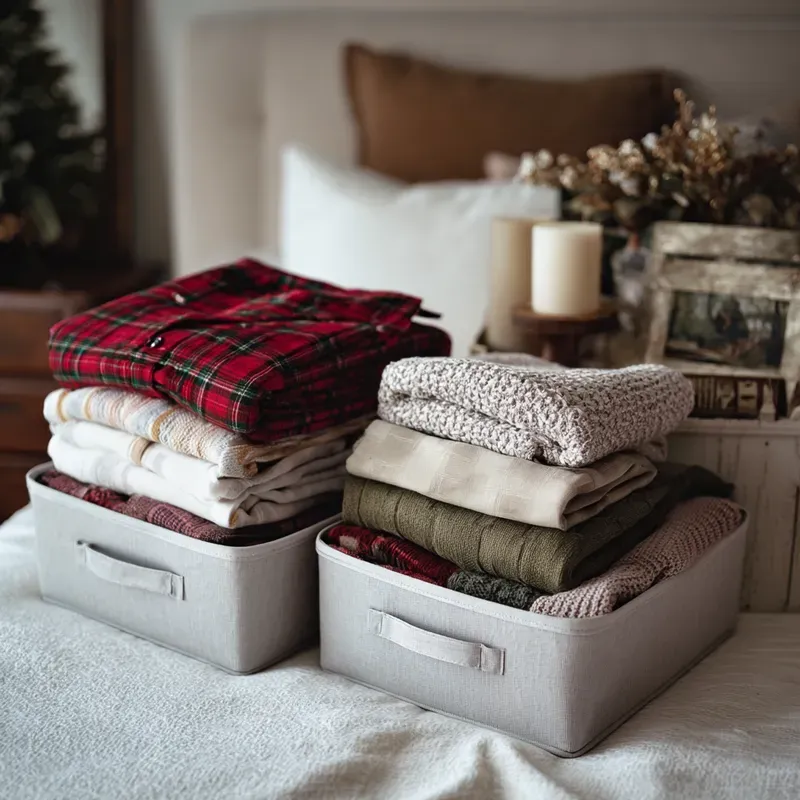 Winter Christmas Wardrobe Organization
