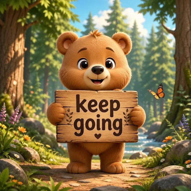 Forest Animal Motivation Signs