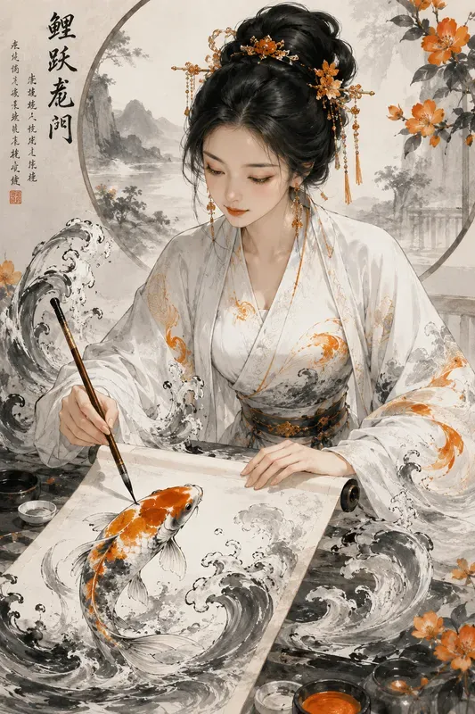 Shui Mo Hanfu Animal Portraits