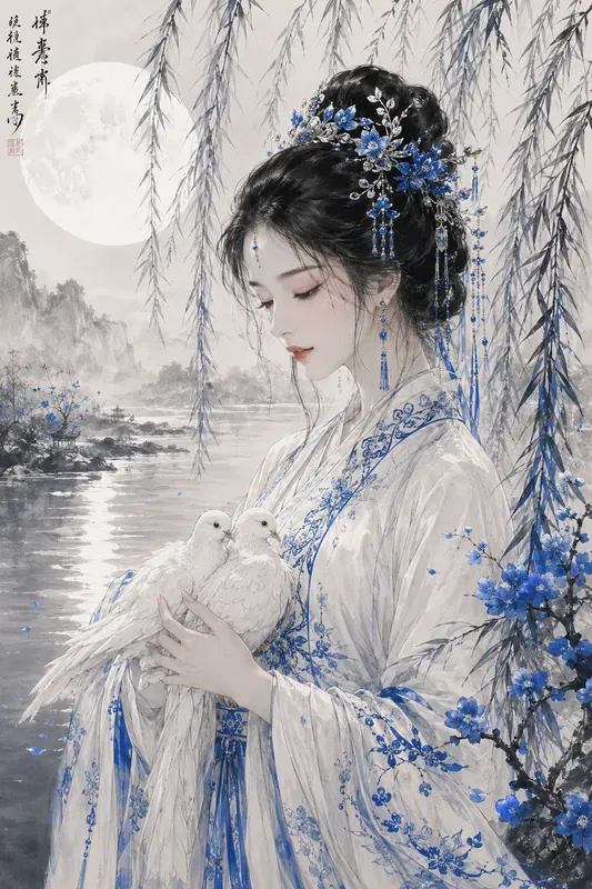 Shui Mo Hanfu Animal Portraits