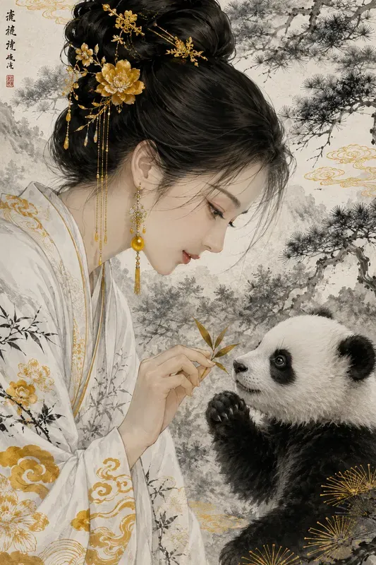 Shui Mo Hanfu Animal Portraits