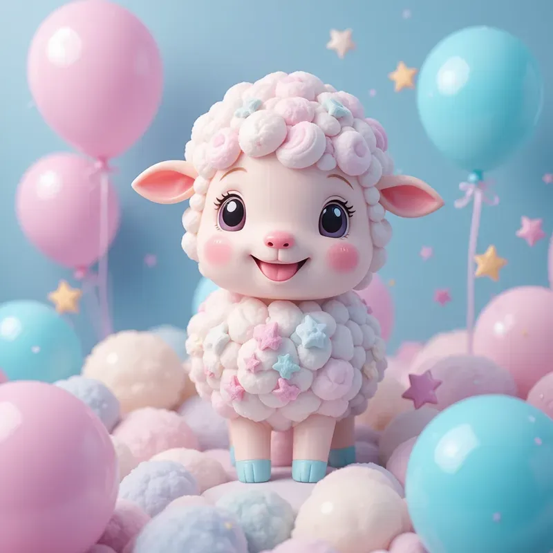 Adorable Pastel Toy Stickers