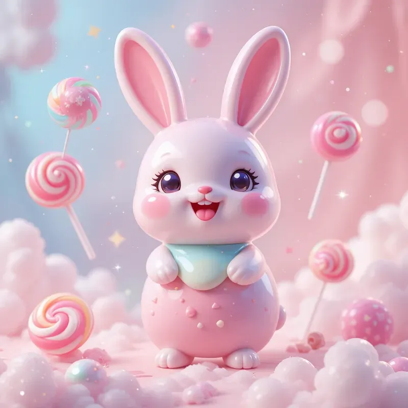 Adorable Pastel Toy Stickers