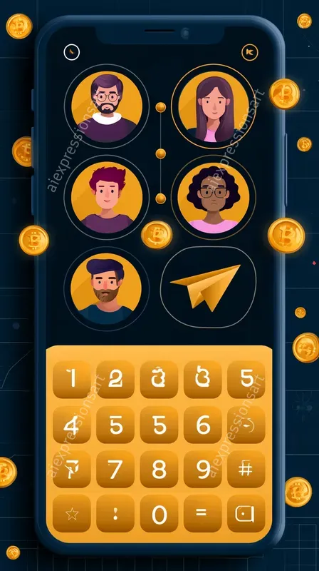 Flat 2D Vector App UI Screenshots