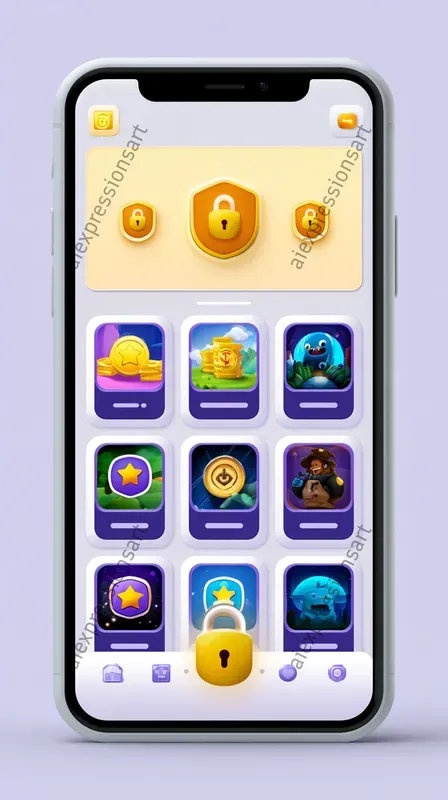 Flat 2D Vector App UI Screenshots