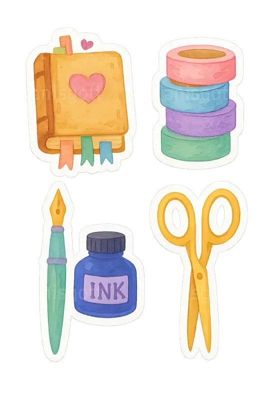 Cozy Living Essentials Stickers