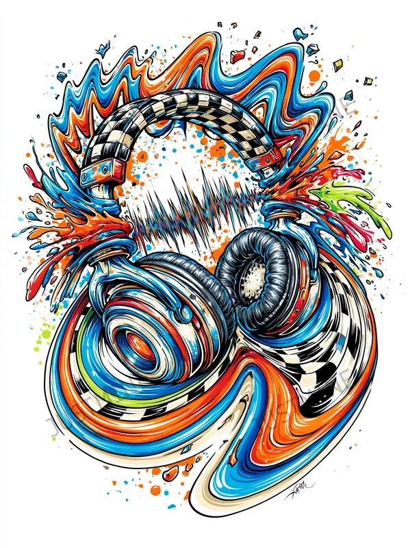 Electric Motion Pop Art Tshirt Designs