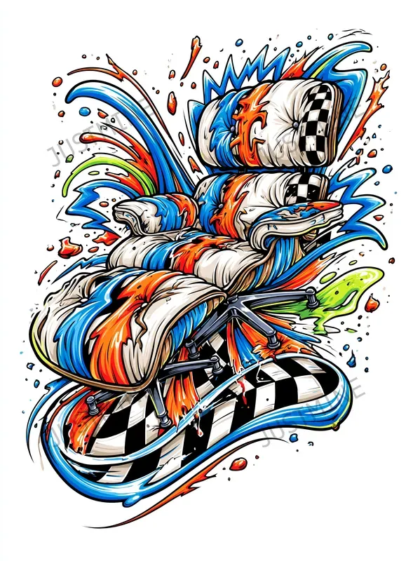 Electric Motion Pop Art Tshirt Designs
