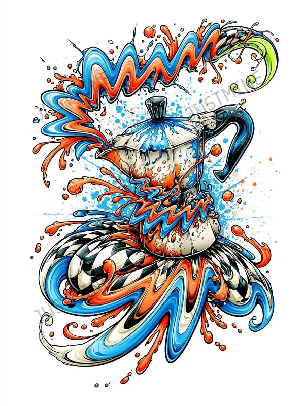 Electric Motion Pop Art Tshirt Designs