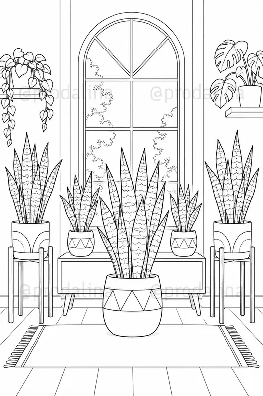 Indoor Garden Coloring Pages