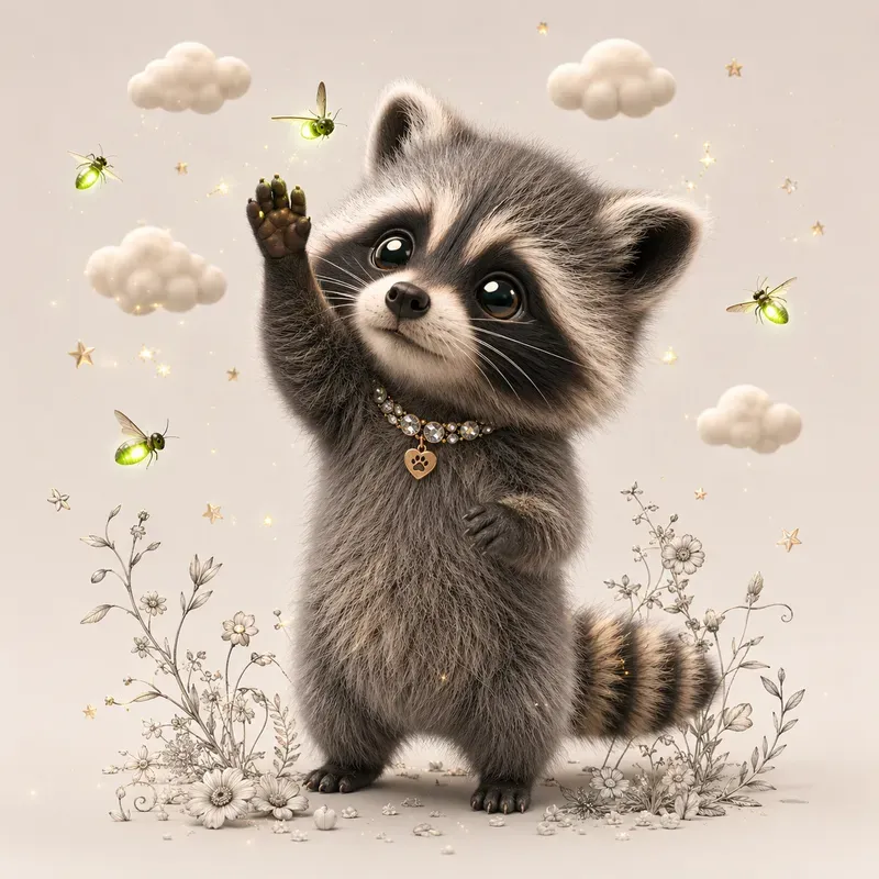 Cute 3D Baby Animal Magic Portraits
