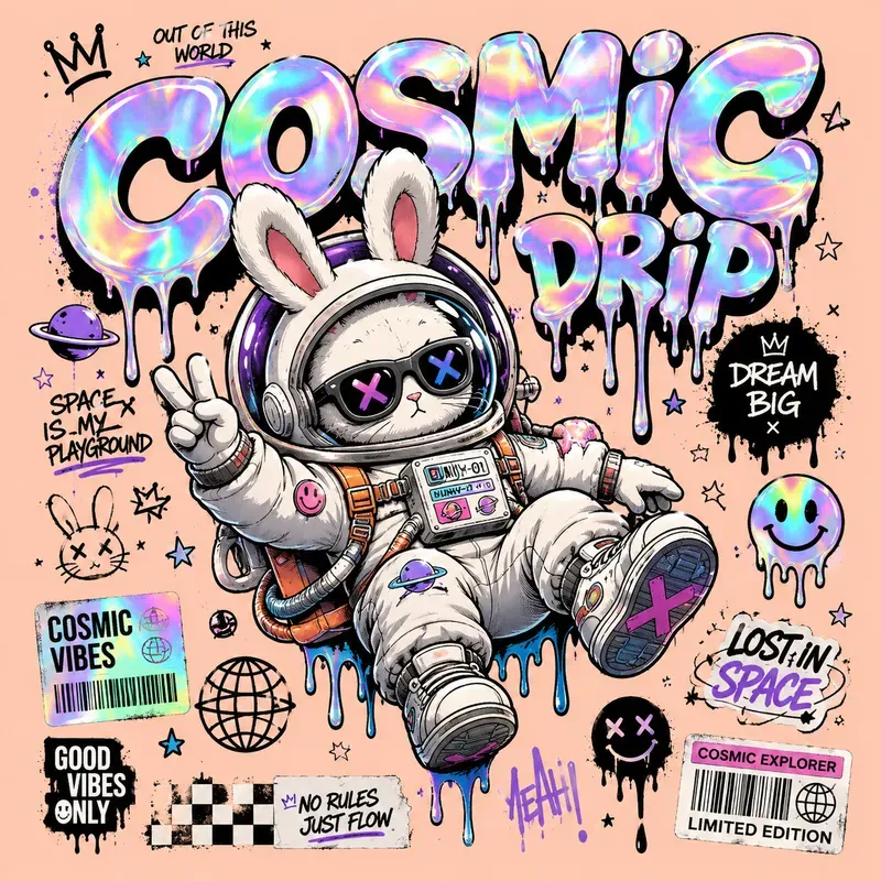 Holographic Streetwear Tees