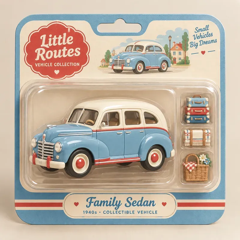 Vintage Wheels 3D Toy Collections