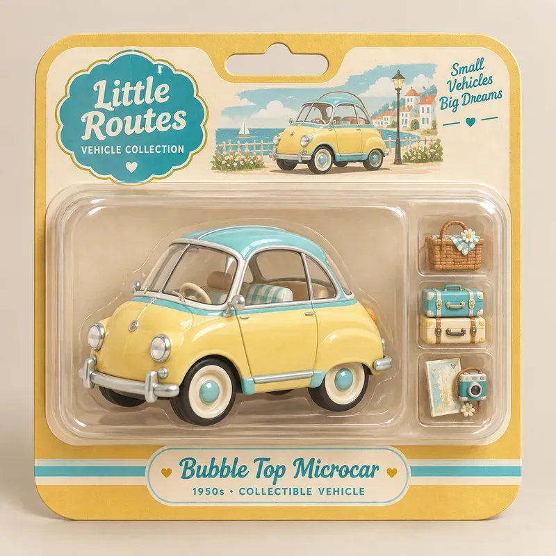 Vintage Wheels 3D Toy Collections