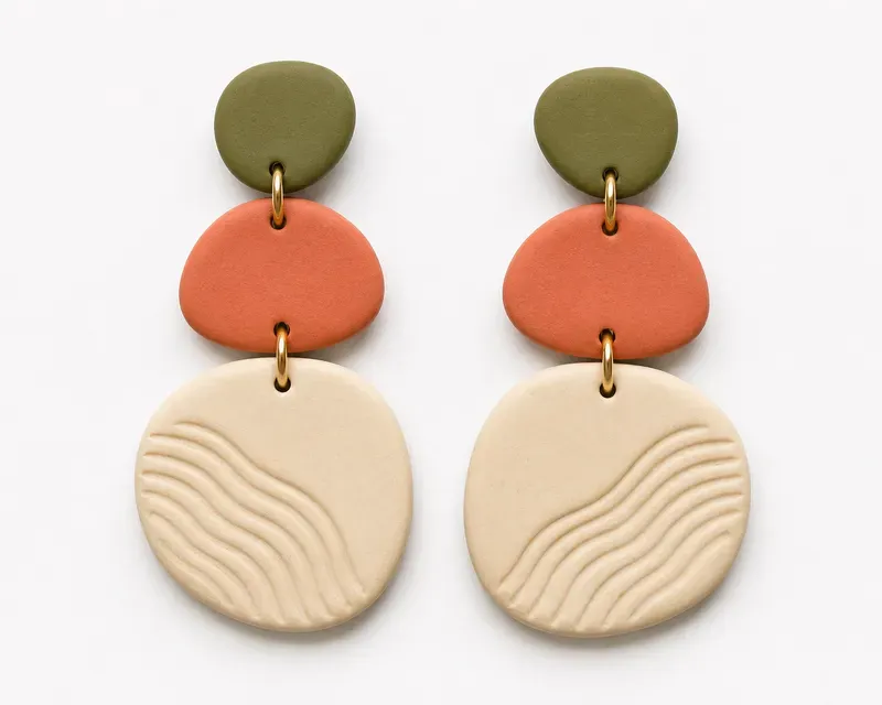 Handmade Clay Earring Designs