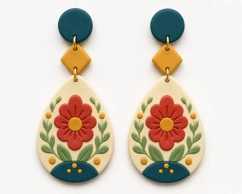 Handmade Clay Earring Designs