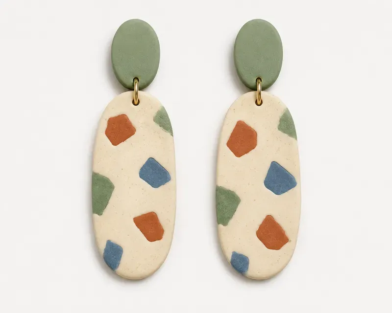 Handmade Clay Earring Designs
