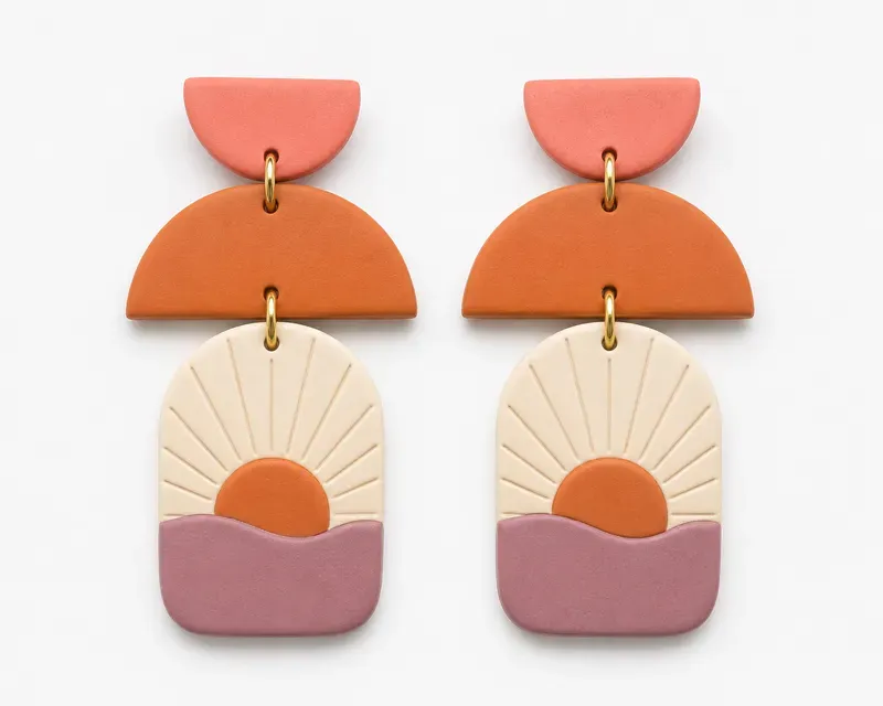 Handmade Clay Earring Designs