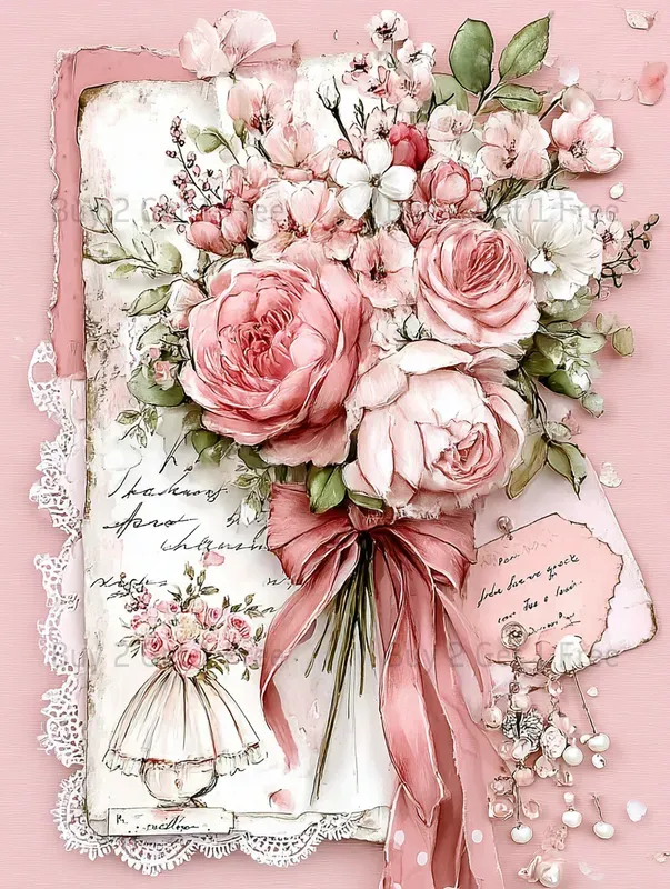 Bridal Blush Junk Journals