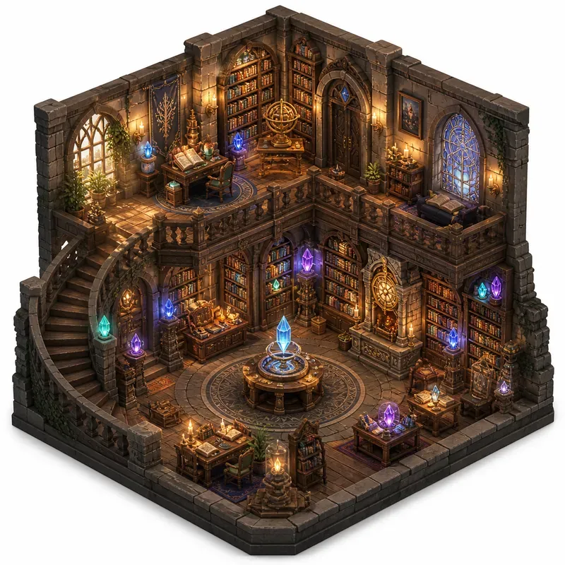 3D Isometric Scene World Generator