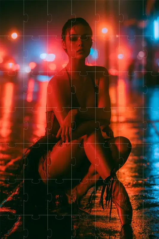 Neon Midnight Cinema Portraits