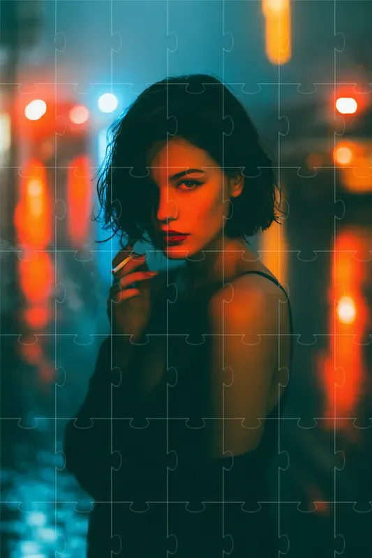 Neon Midnight Cinema Portraits