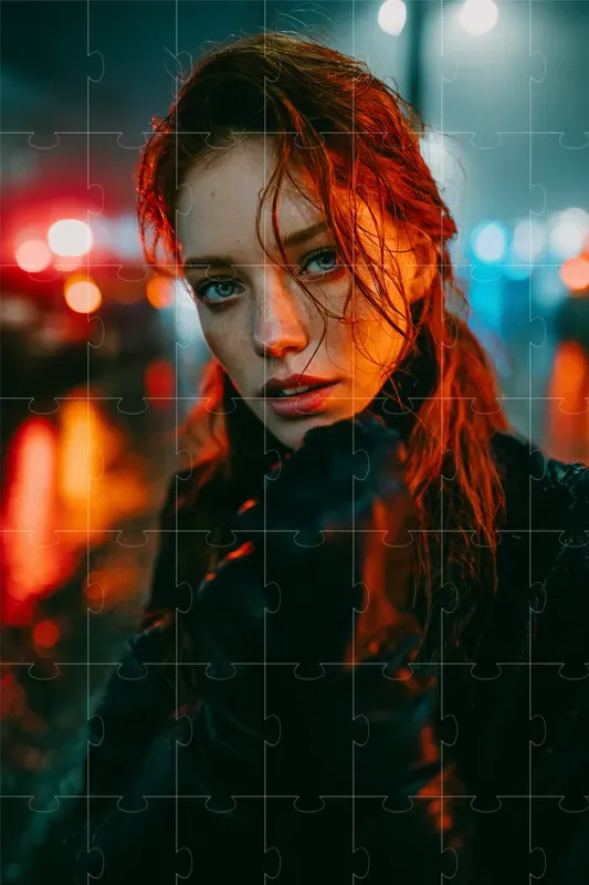 Neon Midnight Cinema Portraits