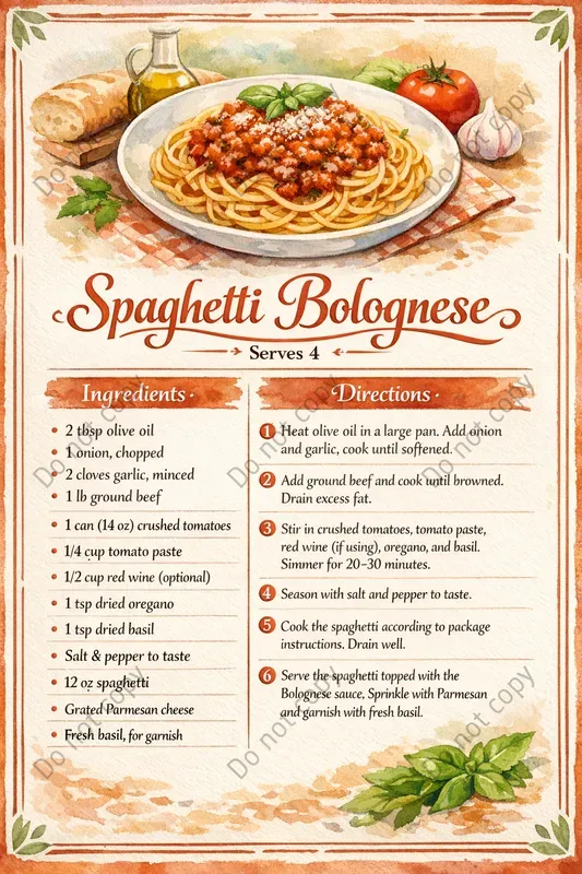 Illustrated Recipe Card Generator