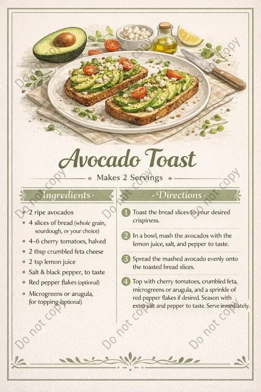 Illustrated Recipe Card Generator