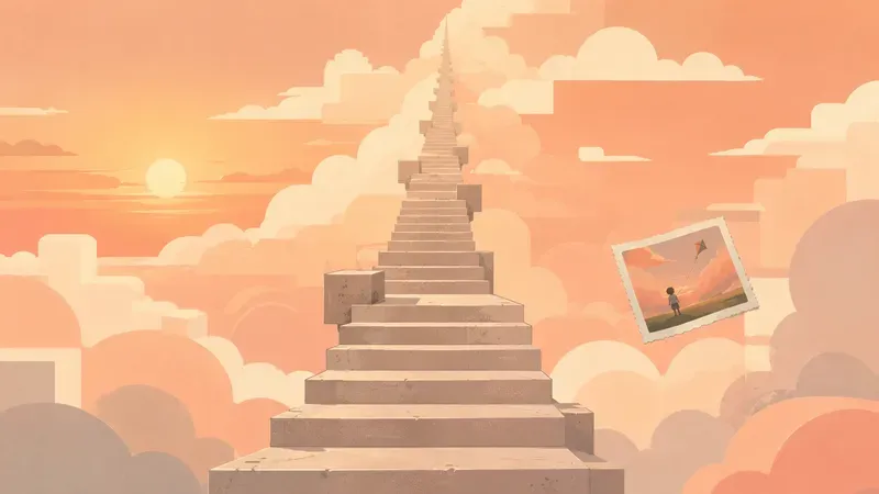 Infinite Pastel Staircases 2D