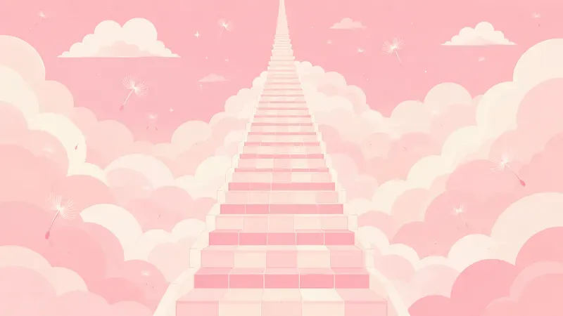 Infinite Pastel Staircases 2D
