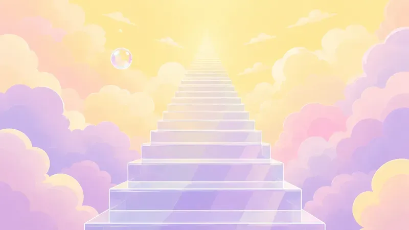 Infinite Pastel Staircases 2D