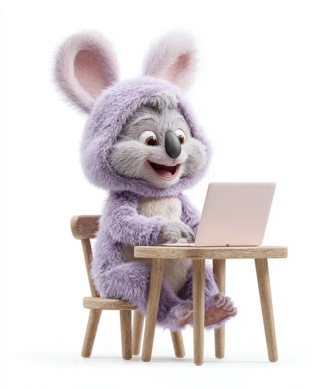 Fluffy Bunnycostumed Typists