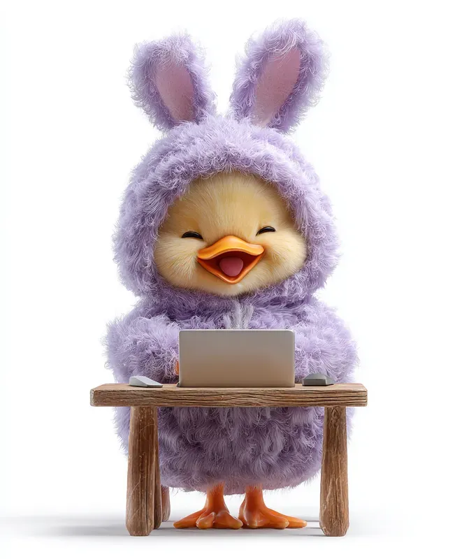 Fluffy Bunnycostumed Typists