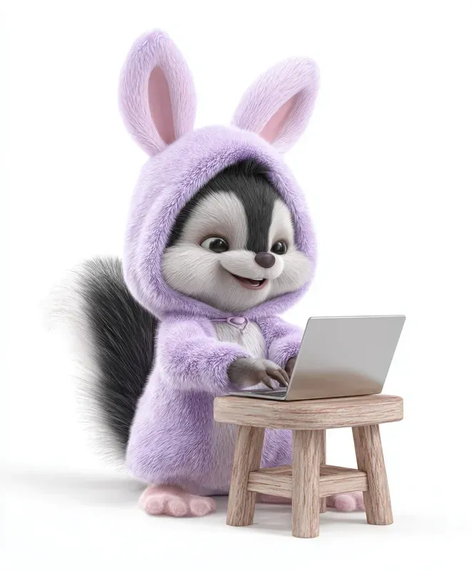 Fluffy Bunnycostumed Typists
