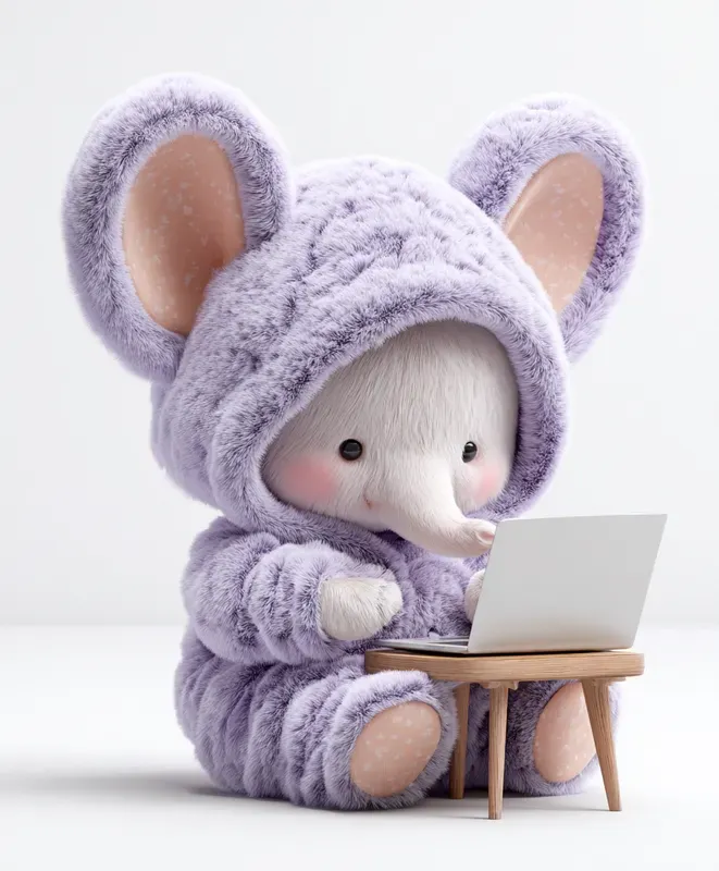 Fluffy Bunnycostumed Typists