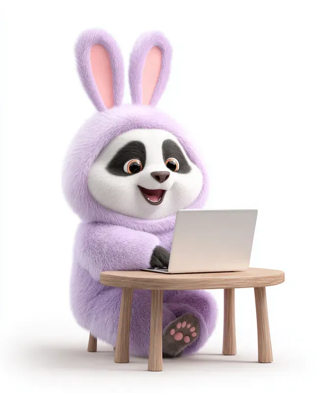 Fluffy Bunnycostumed Typists