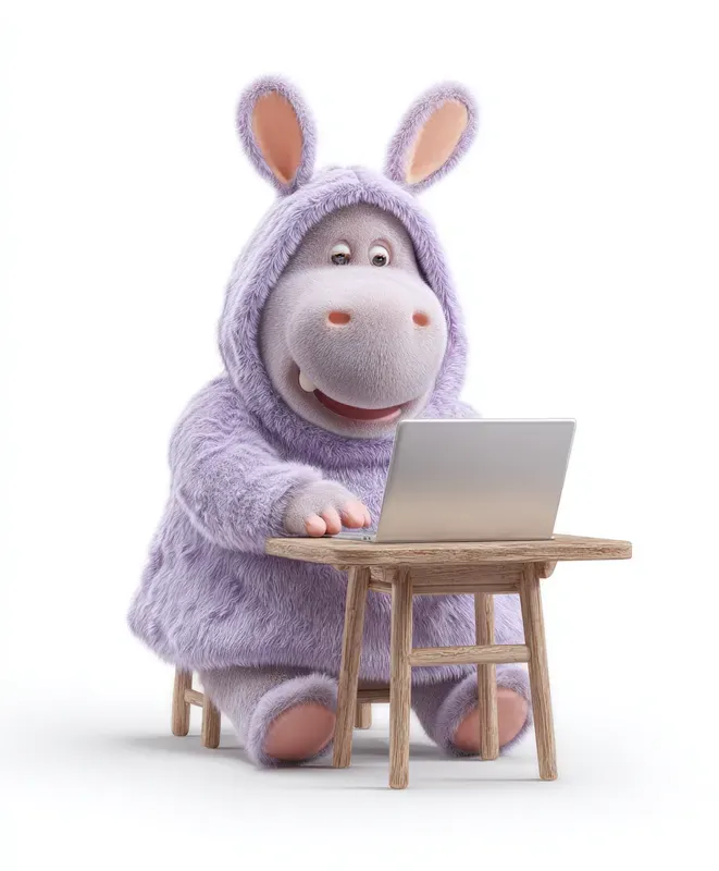Fluffy Bunnycostumed Typists