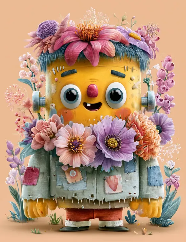 Whimsical Flower Monsters